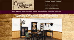 Desktop Screenshot of countrywoodshop.net